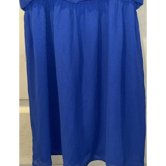 Naked Zebra Sleeveless Dress Cobalt Blue Elastic‎ Waist  Womens Small - Picture 5 of 12